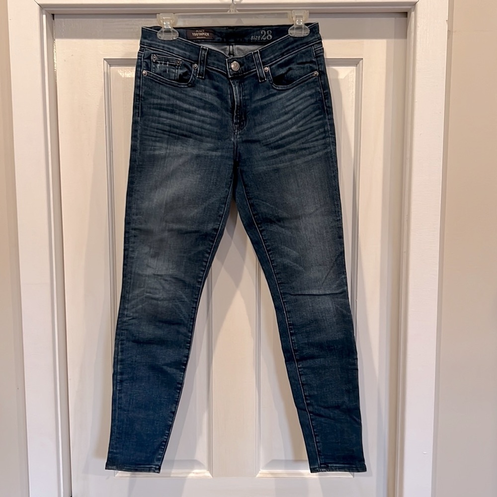 J. Crew Toothpick Jeans light stretch gently barely used. Original owner.